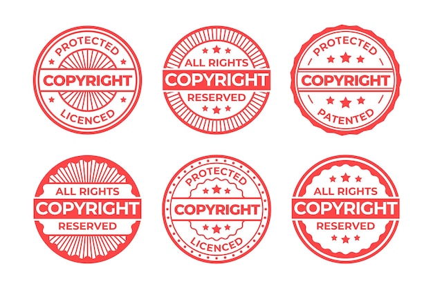 Colección de sellos de derechos de autor