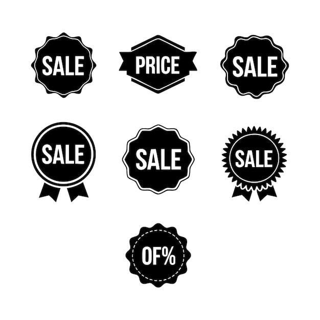 una colección de señales que incluyen el precio de los descuentos