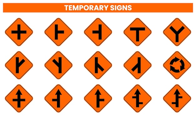 colección de signos temporales vectoriales