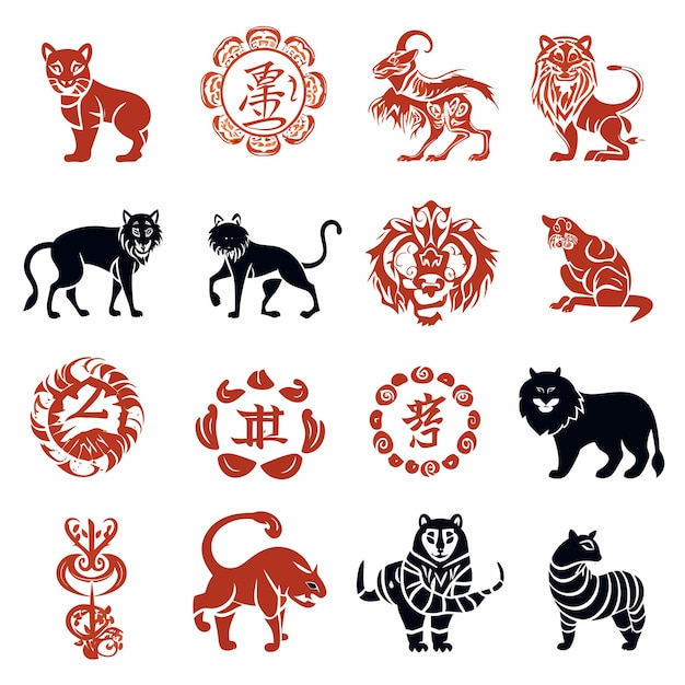 Colección de signos del zodiaco