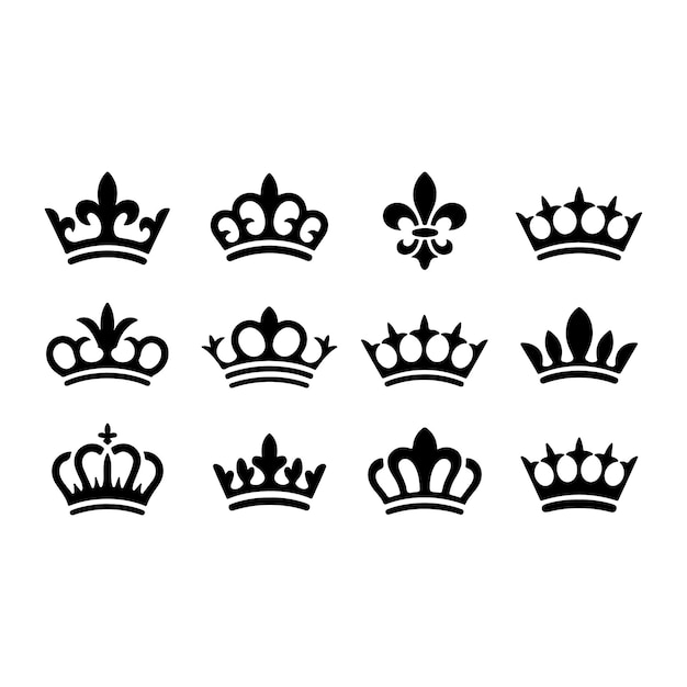 Colección de siluetas de la Corona Real
