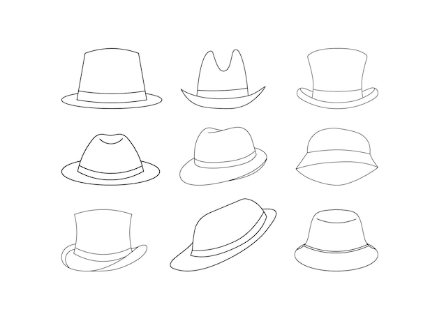 Colección de sombreros clásicos