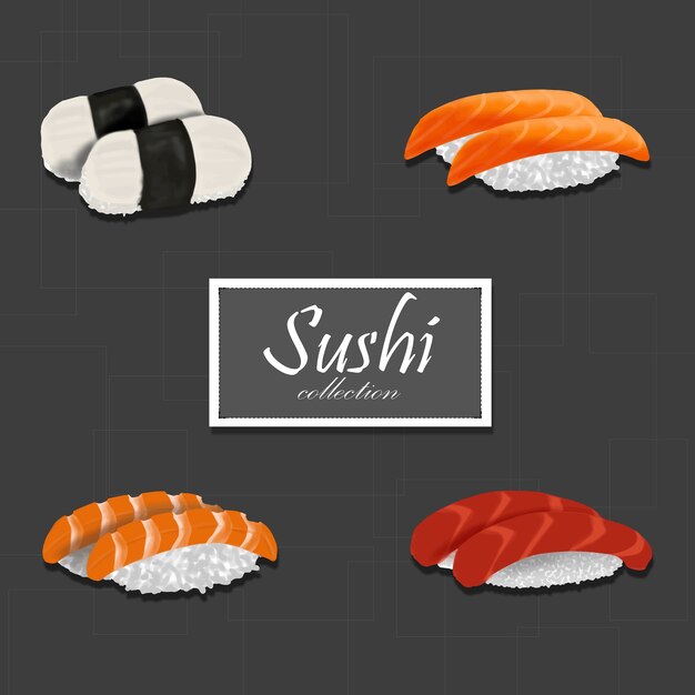 Colección sushi a mano
