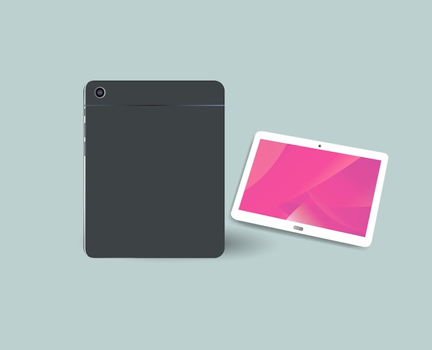 Vector colección de tabletas realistas vectoriales