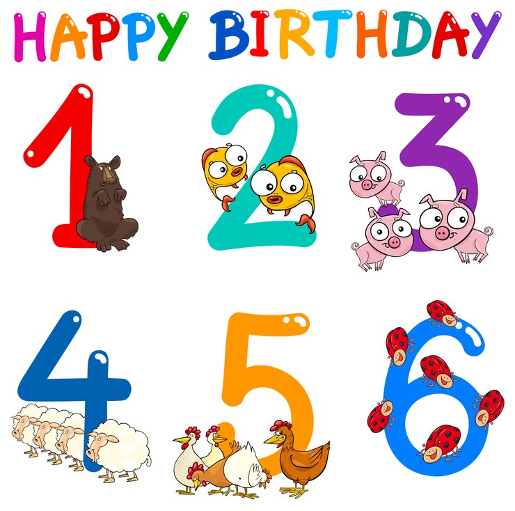 Vector colección de tarjetas de felicitación de cumpleaños