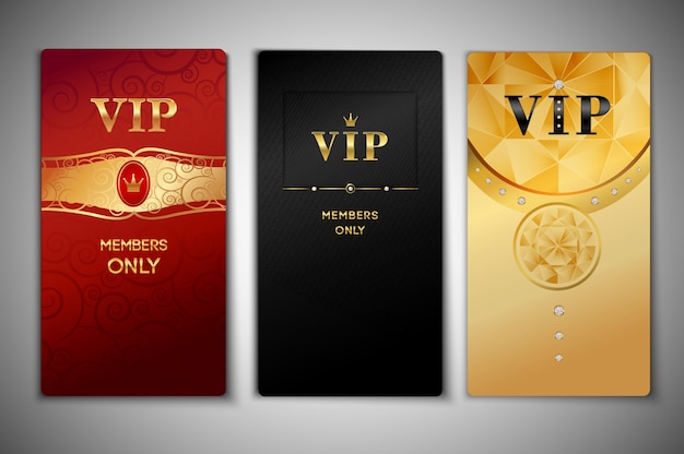 Colección de tarjetas vip