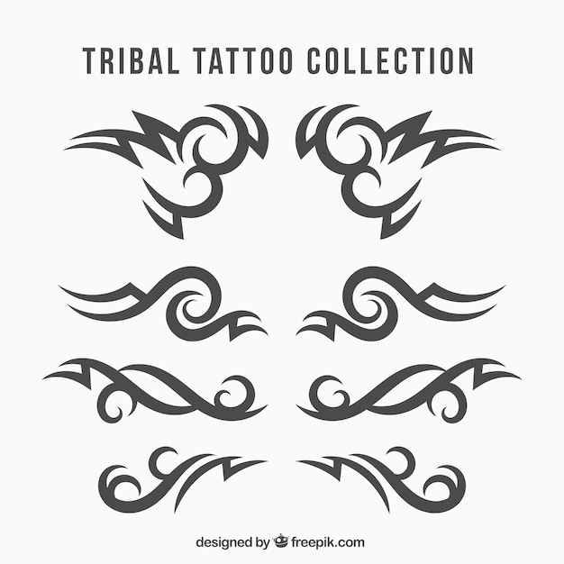 Colección de tatuajes tribales étnicos