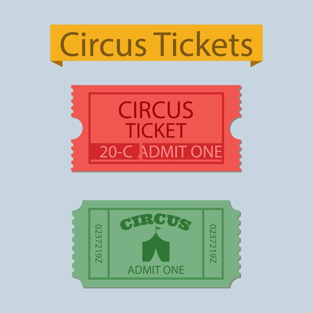 Colección de tickets de circo