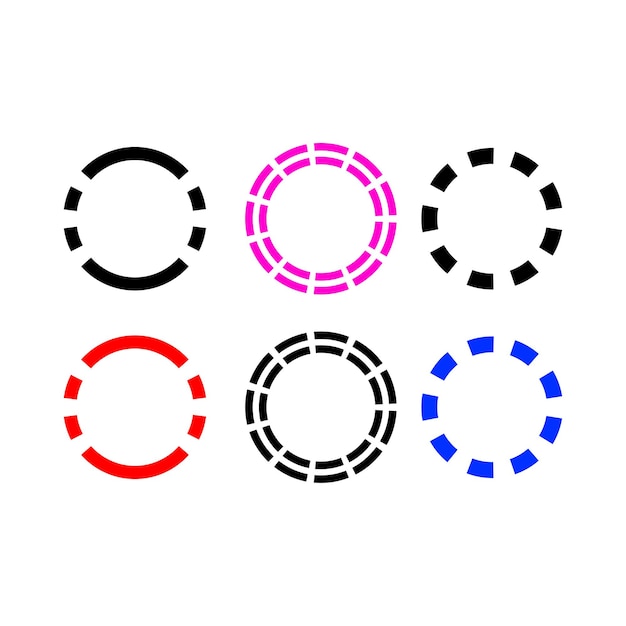 Colección de trazos circulares