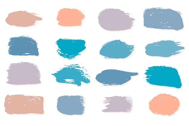 Colección de trazos de pincel de tinta