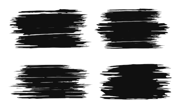 Colección de trazos de pincel de tinta