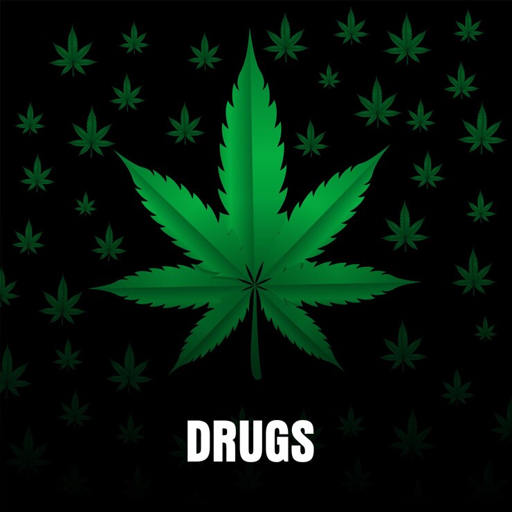 Vector colección de vector de diseño de patrón de marihuana gradiente moderno vector de icono de drogas de marihuana