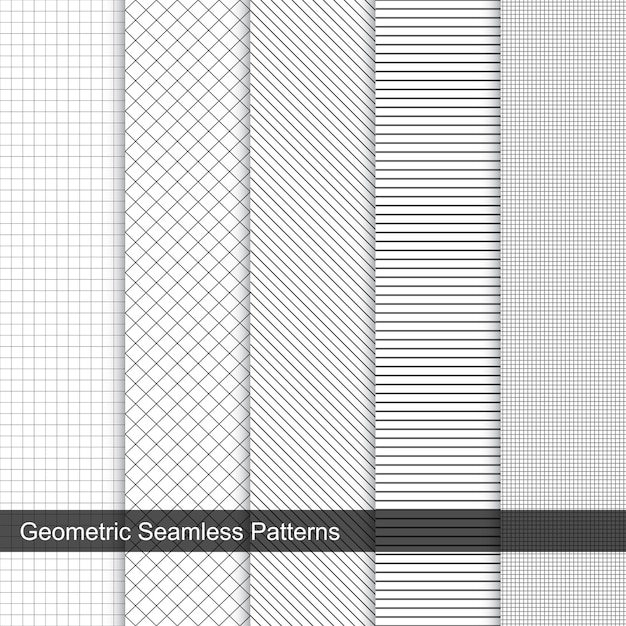 Colección de vectores sin fisuras de patrones geométricos