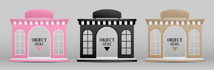 Vector colección de vectores de ilustración 3d de pantalla de fondo de estilo clásico para poner su objeto