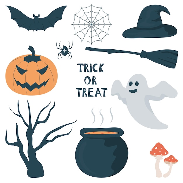 colección de vectores de imágenes prediseñadas de halloween