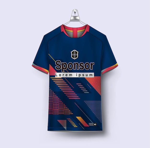 Colección de vectores de patrones de camiseta de sublimación de diseño de camiseta vectorial para nueva jersey