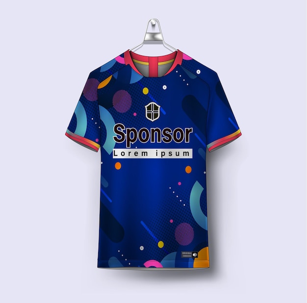Colección de vectores de patrones de camiseta de sublimación de diseño de camiseta vectorial para nueva jersey