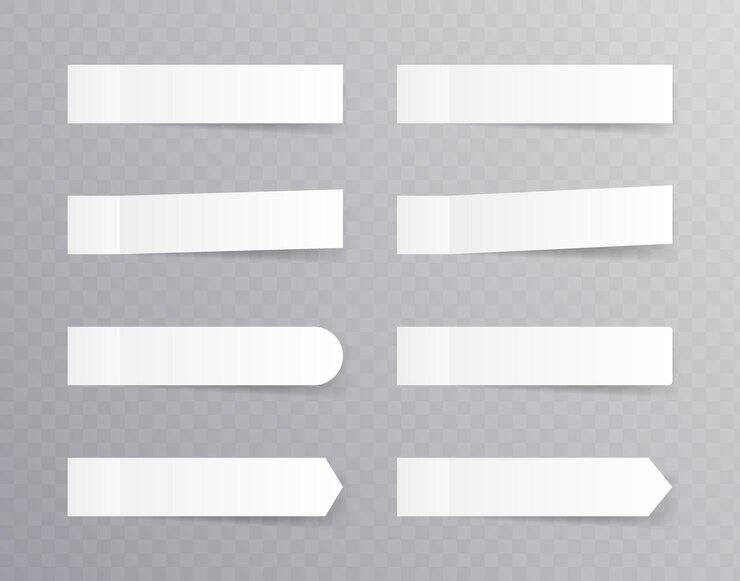 Vector colección de vectores de pegatinas de notas de publicación diferentes cintas adhesivas con plantilla de sombra papel de nota de publicación coloque cualquier texto en él ilustración vectorial