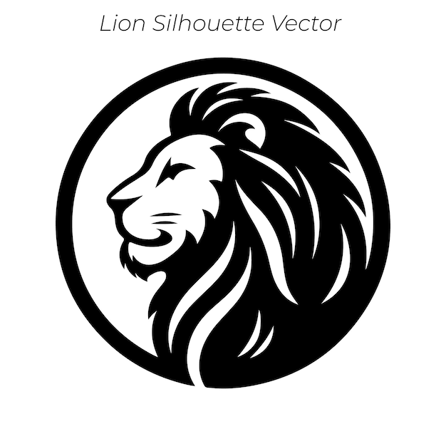 Colección de vectores de silueta de león