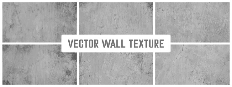 Vector colección de vectores de texturas de cemento grunge ilustración de vector de fondo de pared de hormigón