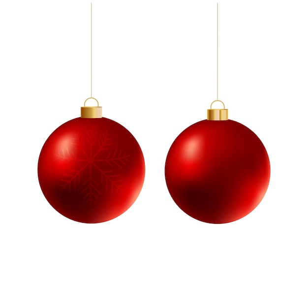 Colección vectorial de elementos de diseño de joyas navideñas realistas