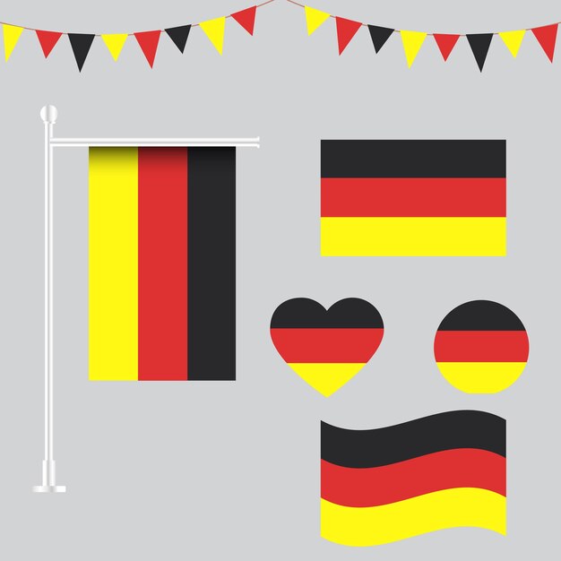 colección vectorial de emblemas e iconos de Bélgica en diferentes formas