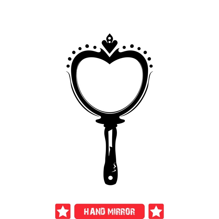 Vector colección vectorial de espejos de mano opulenta que irradia lujo y refinamiento en cada detalle
