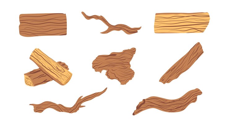 colección vectorial de ilustraciones de ramas de árboles