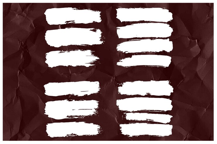 Colección vectorial premium de pinceladas