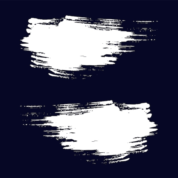 Colección vectorial de trazos de pincel de textura grunge