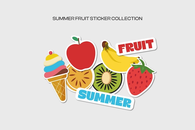 Colección de verano de adhesivos