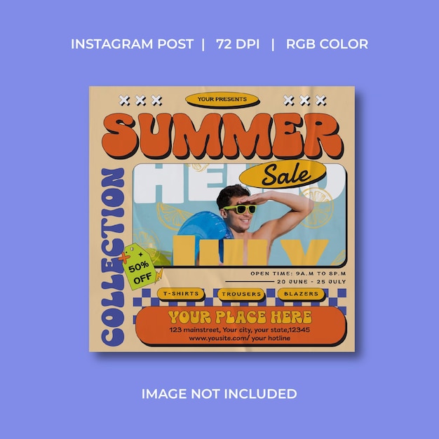 Colección de verano Medios sociales