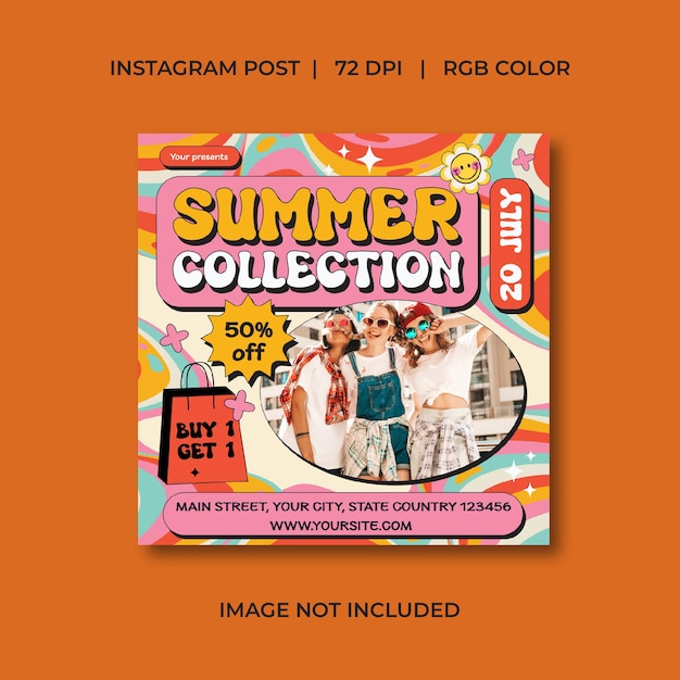 Colección de verano Medios sociales