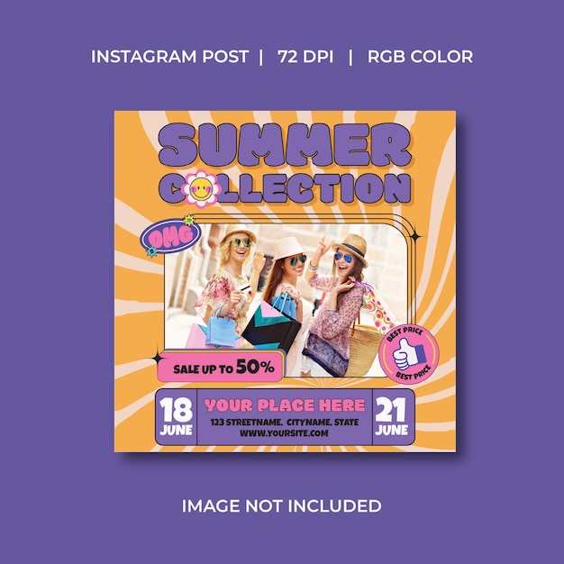 Colección de verano Medios sociales