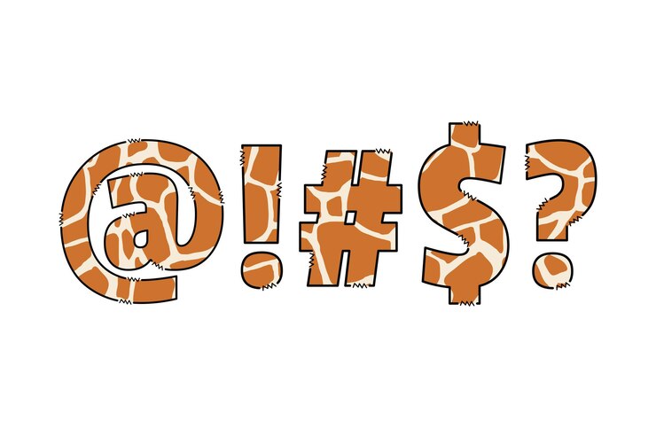 Vector colección versátil de ilustraciones de letras de girafa de fuente de color doodle