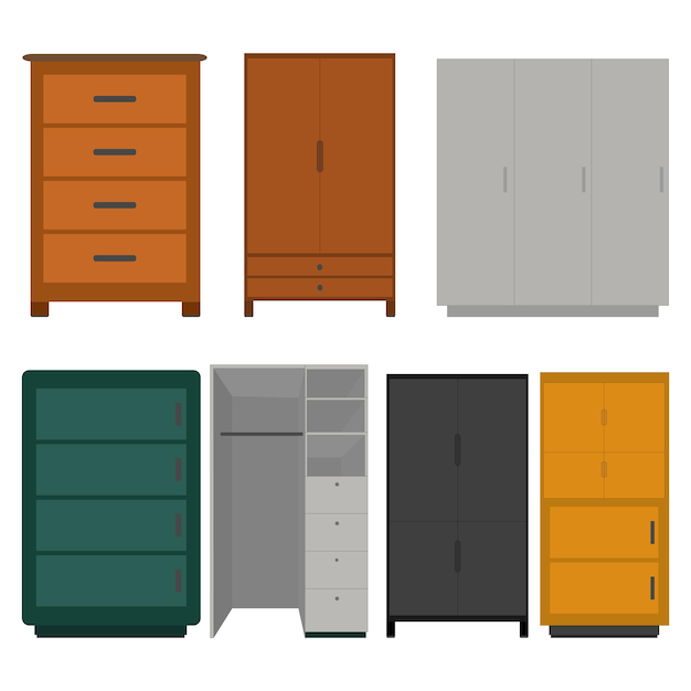 colección de vestuario con diferentes formas