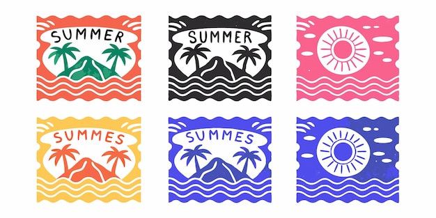 Colección de vibraciones de verano