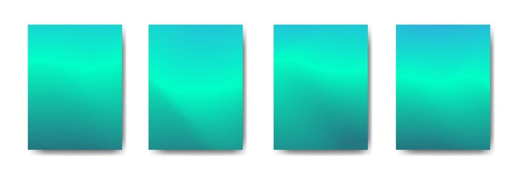 Vector la colección de volantes coloridos de portada de fondo degradado se utiliza para carteles de fondo, pancartas