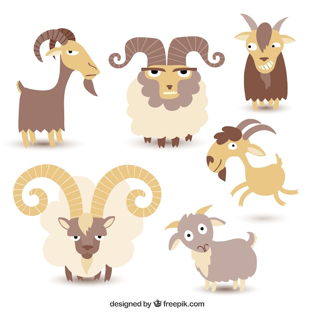 Colecciones de cabras ilustración