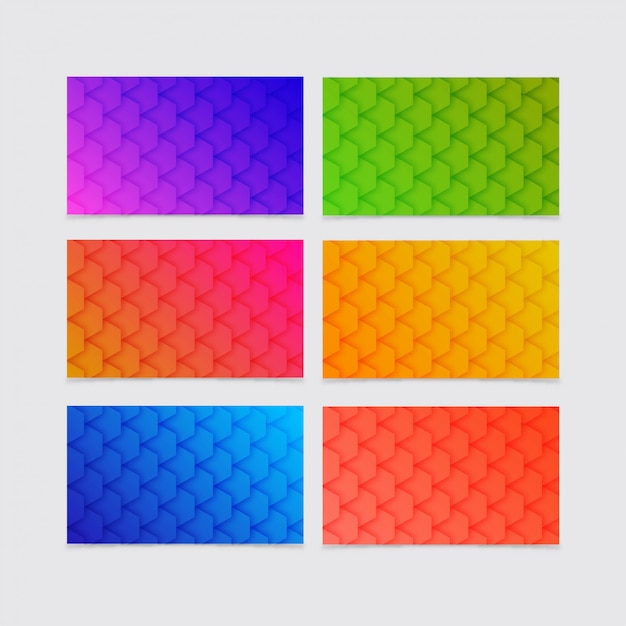 Colecciones de fondo de formas geométricas gradiente de colores