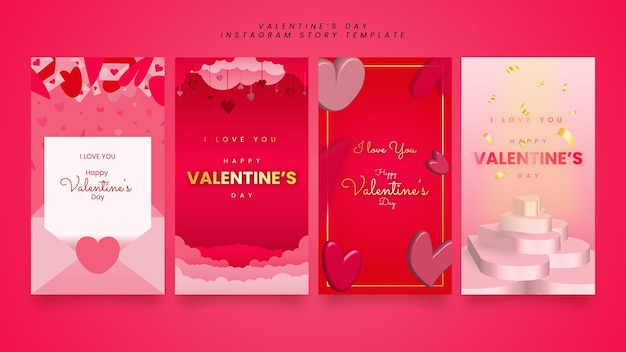 Colecciones de historias de instagram del día de san valentín