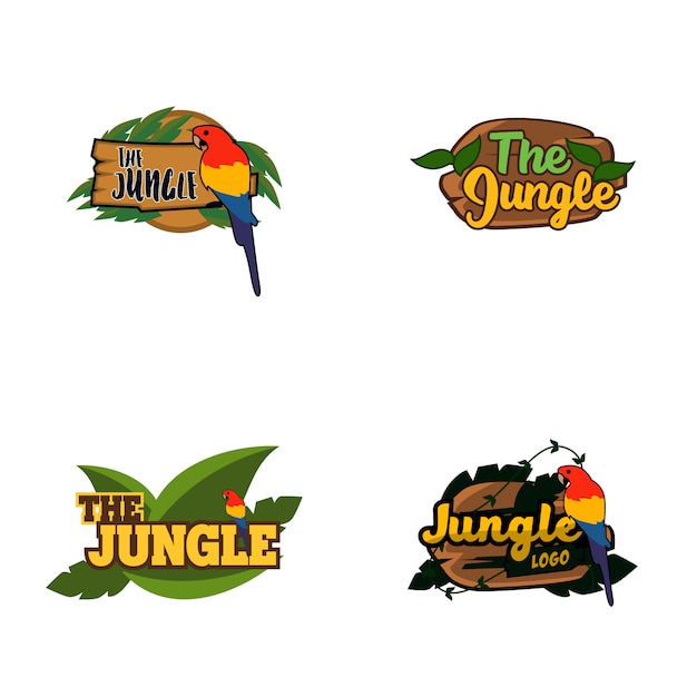 Vector colecciones de logotipos de la selva