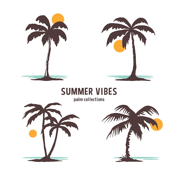 Colecciones de palmeras de verano