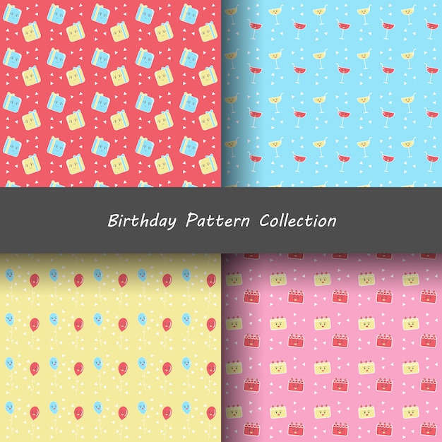 Colecciones de patrones de cumpleaños