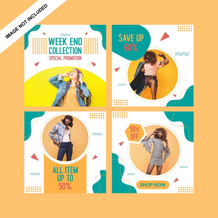 Colecciones de venta de moda post redes sociales