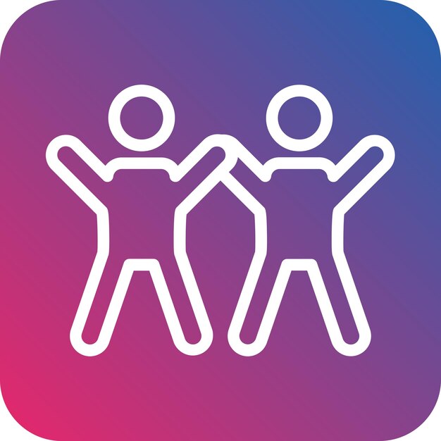 Colegas de diseño vectorial Estilo de icono