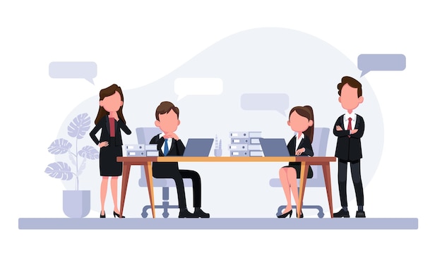 Colegas que trabajan juntos en un proyecto