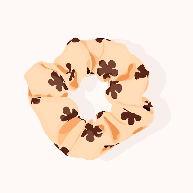 Vector un coletero color crema que tiene forma de círculo, así como un coletero.