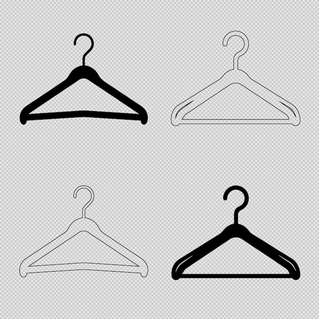 Colgante de ropa Vector Clipart Silueta de moda y armario