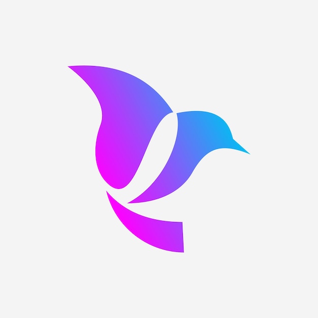 Colibrí logo vector icono